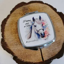 metalowe lusterko z dowolnym nadrukiem