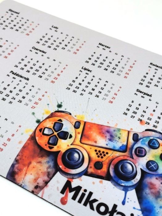 podkładka z pod mysz z kalendarzem oraz z logo lub inną grafiką
