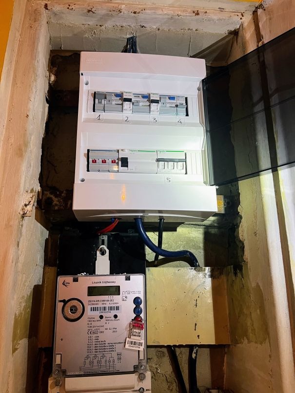 Rozdzielnia po modyfikacji