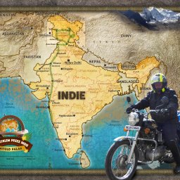 Mapka do książki "Motocyklem przez Indie" Witolda Palaka.
"Biblioteka Poznaj Świat"