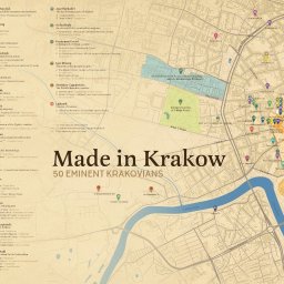 Mapa do książki "Made in Krakow"