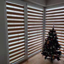 Rolety dzień no w kasecie z prowadnicami.