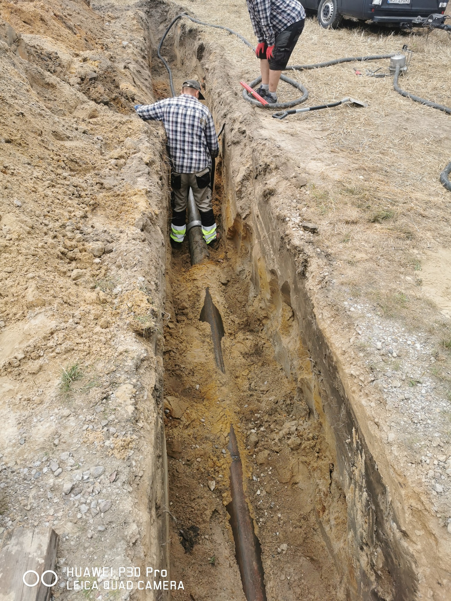 Przecisk na przyłącze kanalizacji