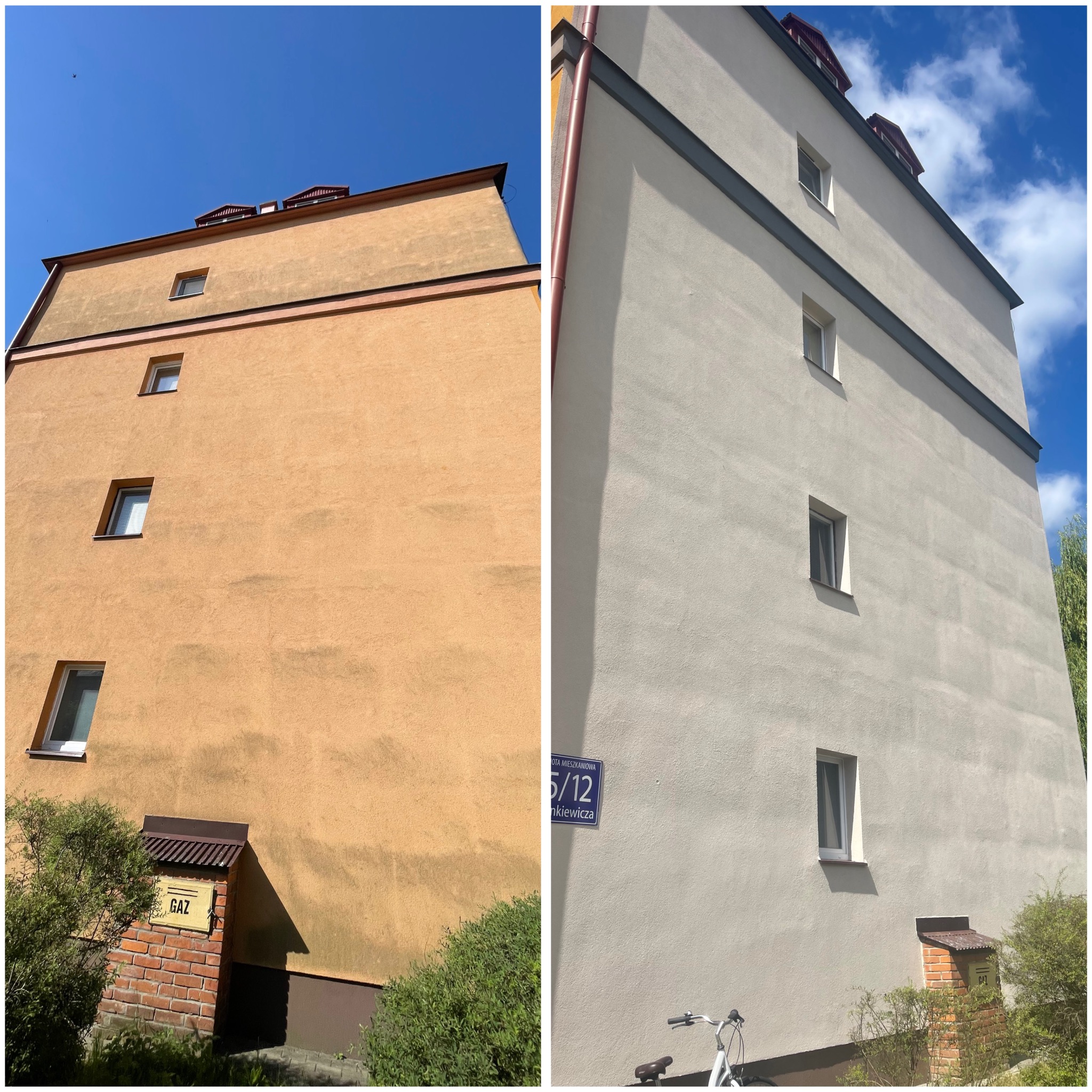 Malowanie elewacji bloku mieszkalnego