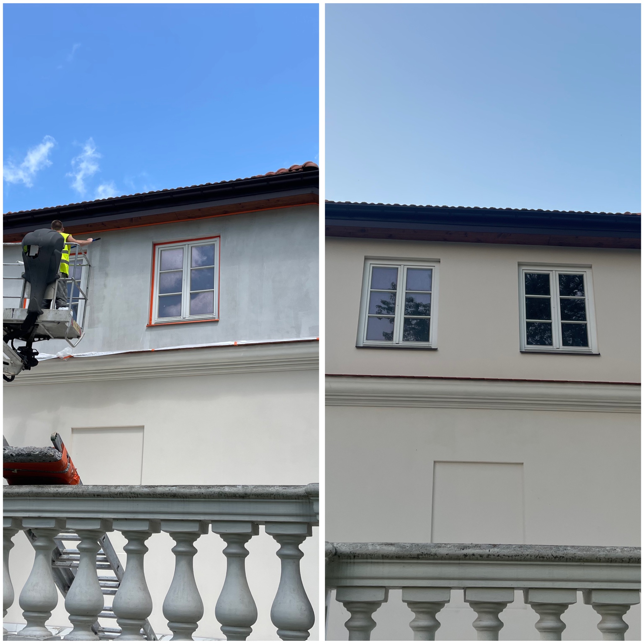 Malowanie elewacji dworku