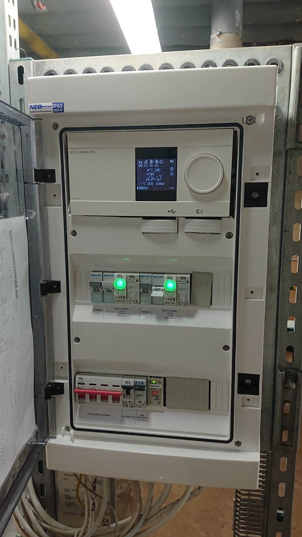 Wykonanie rozdzielni do automatyki sterowania kotłownią