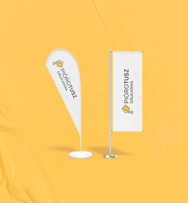Flagi reklamowe druk Poznań Stęszew Wielkopolskie