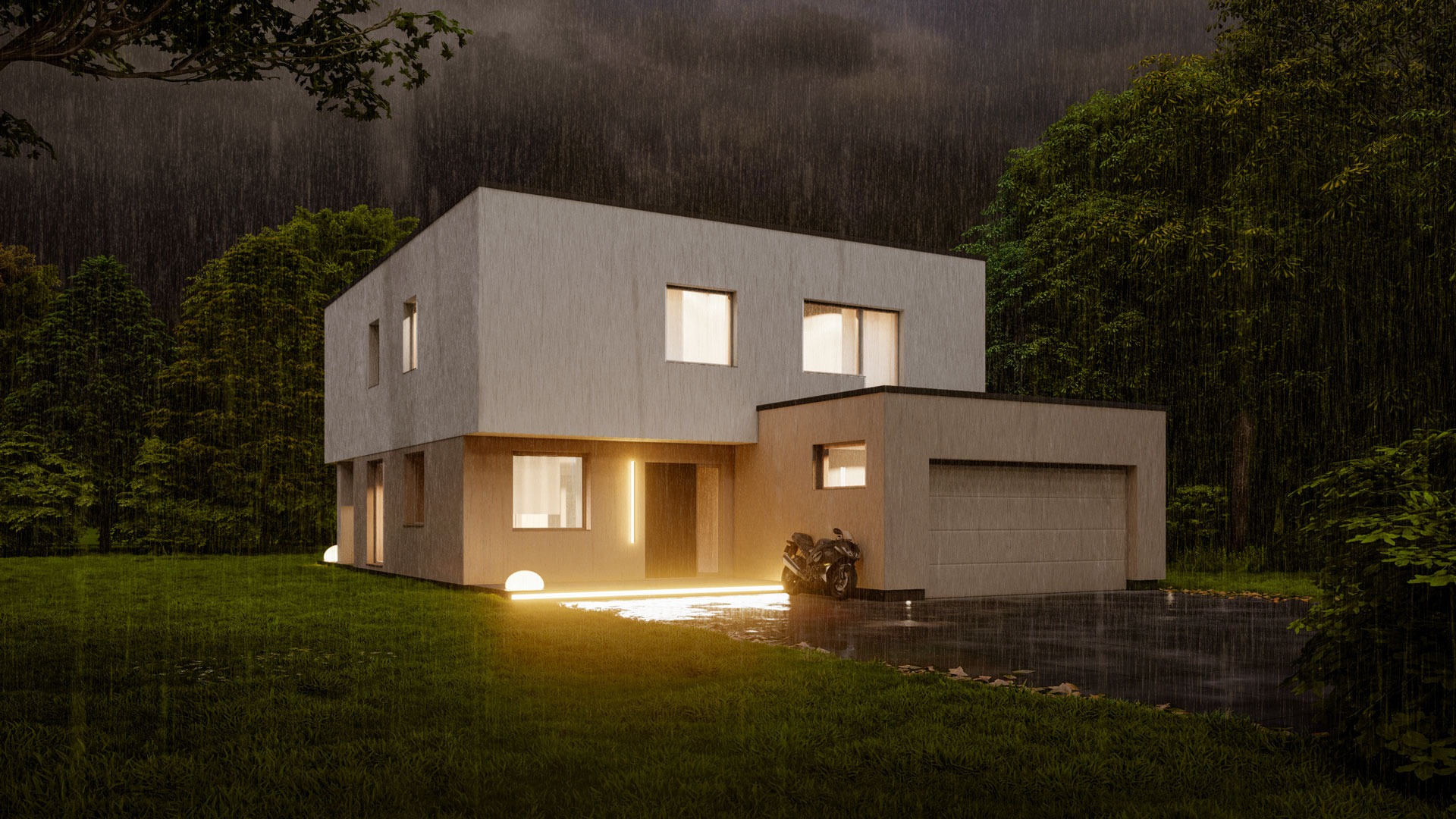 Wizualizacja domu jednorodzinnego