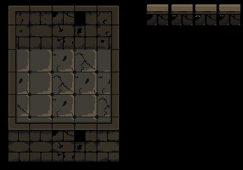 Przykład stworzonej mapy do gry 2D