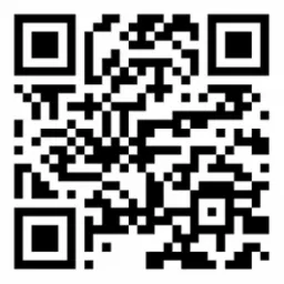 Czarno-biały kod QR z trzema charakterystycznymi kwadratami w rogach.