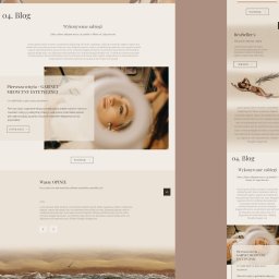 MoreThanCode Magdalena Orzechowska - Fragment strony internetowej z artykułem o pierwszej wizycie w gabinecie medycyny estetycznej, widoczna twarz kobiety poddawanej zabiegowi w okrągłym oświetleniu.