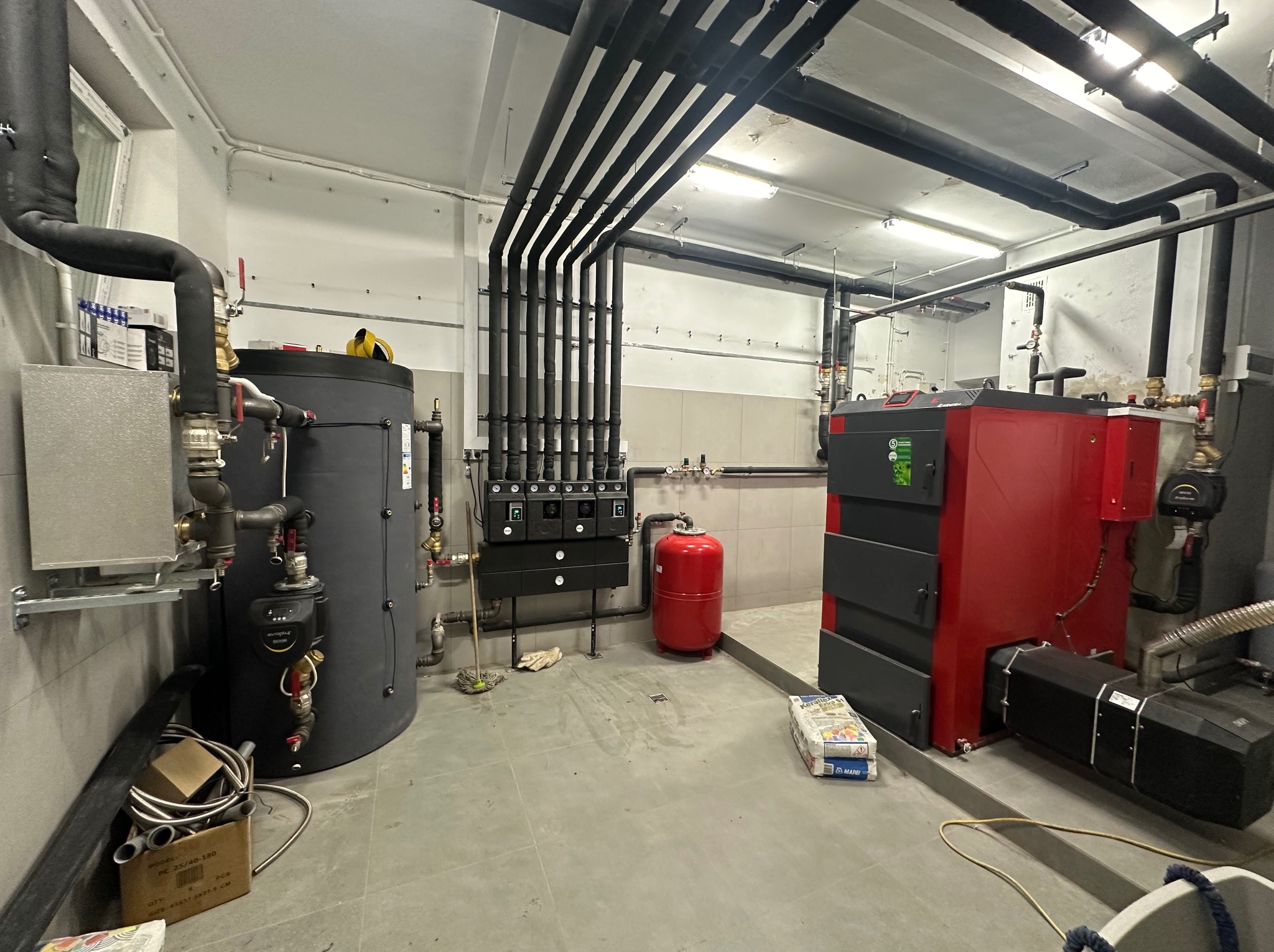 Montaż kotła pelletowego 150kw