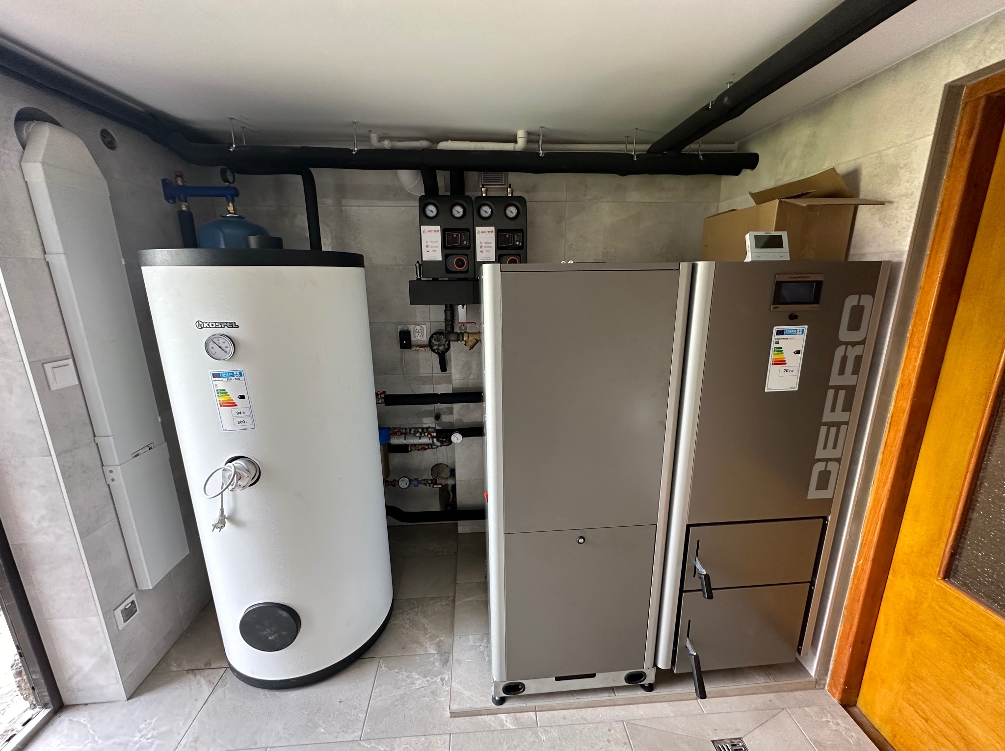 Montaż kotła defro