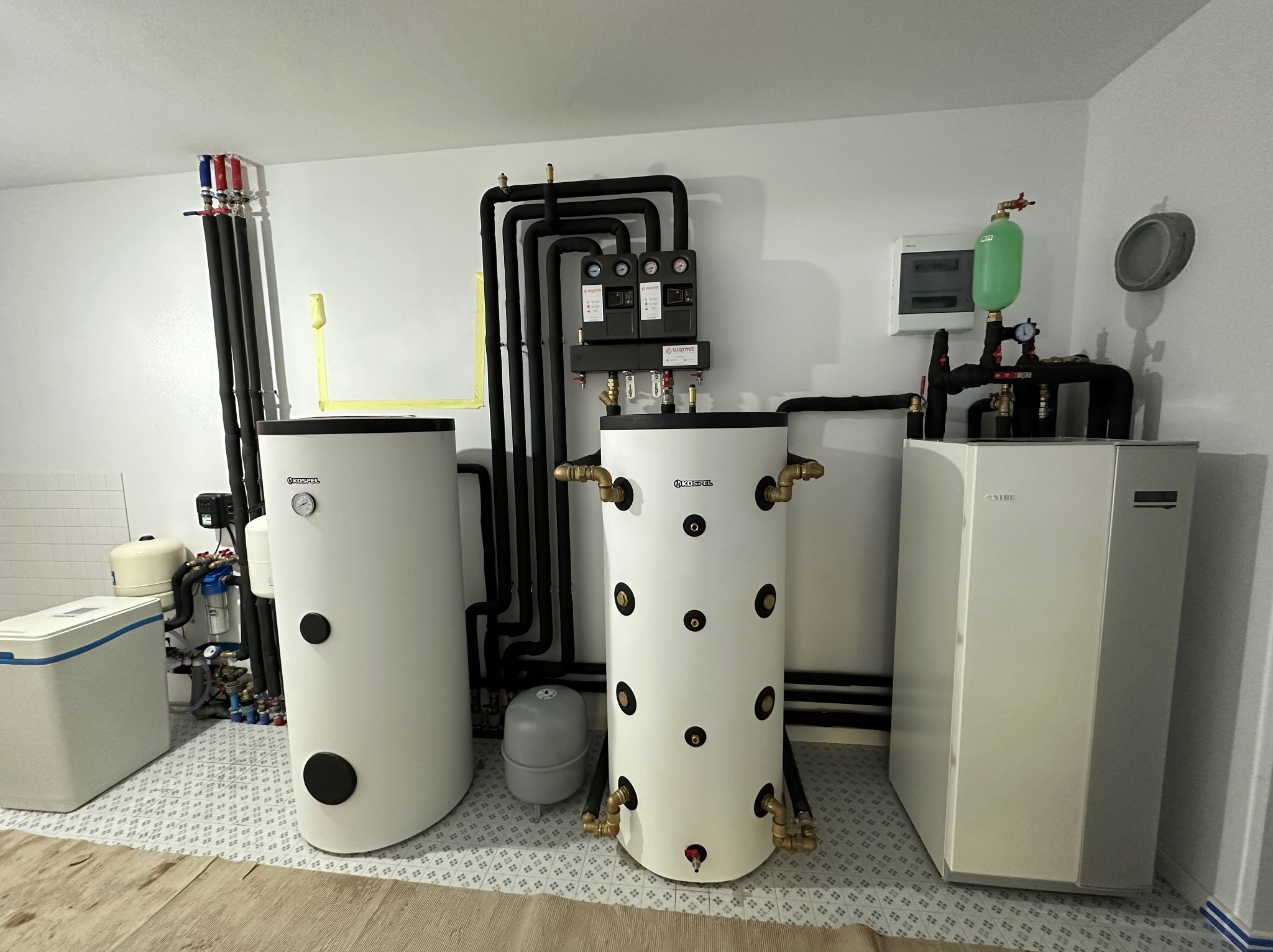 Montaż kompletnej kotłowni wraz z pompą gruntową