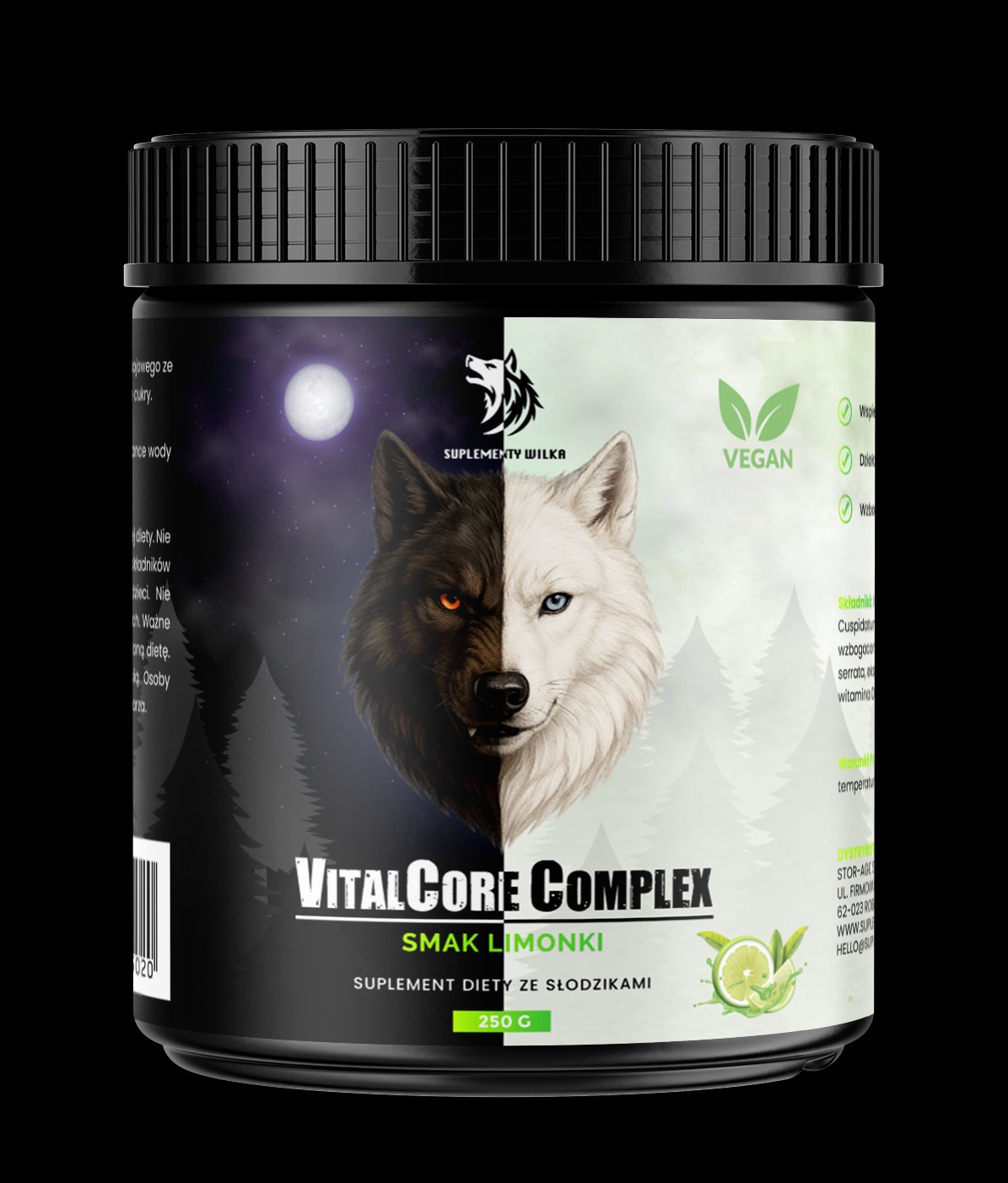 Projekt etykiet na suplementy