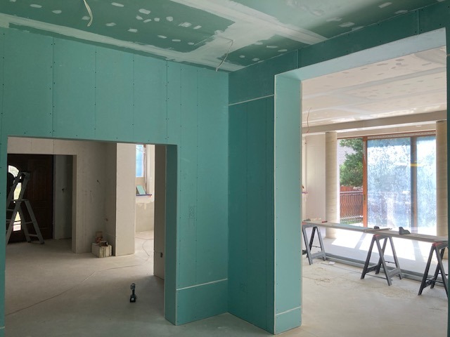 obszywka scian na profilach CD