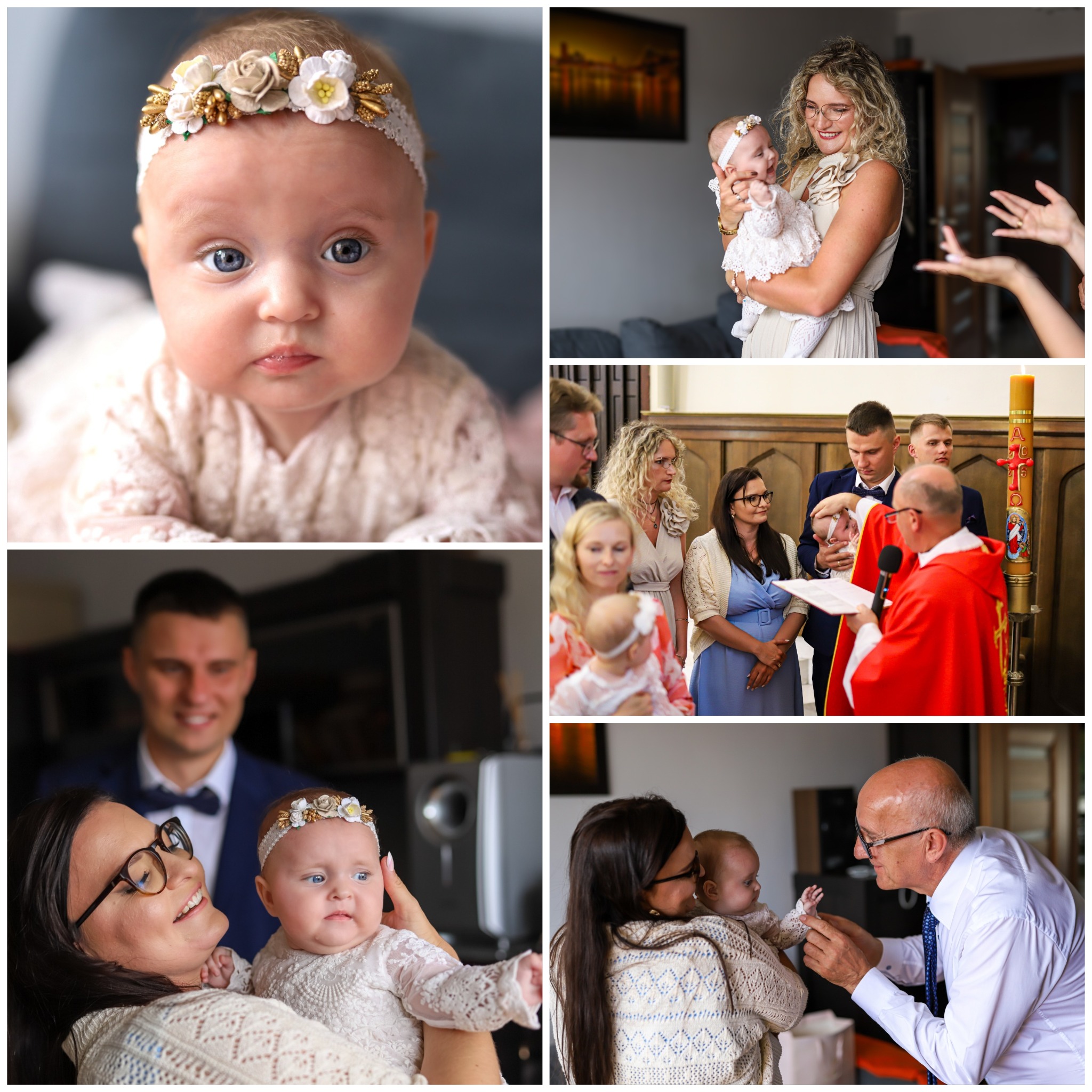 Reportaż Chrztu Świętego. -Przygotowanie w domu -Ceremonia w kościele