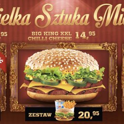 AmRest, Burger King, kampania Wielka Sztuka Mięsa
Ze wszystkimi markami AmRest współpracuję już kilkanaście lat. Oto jedna z koncepcji KV mojego autorstwa.