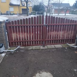 MMS Sławomir Pawlusiński - automatyka do bramy rozwieranej z szerokimi słupkami