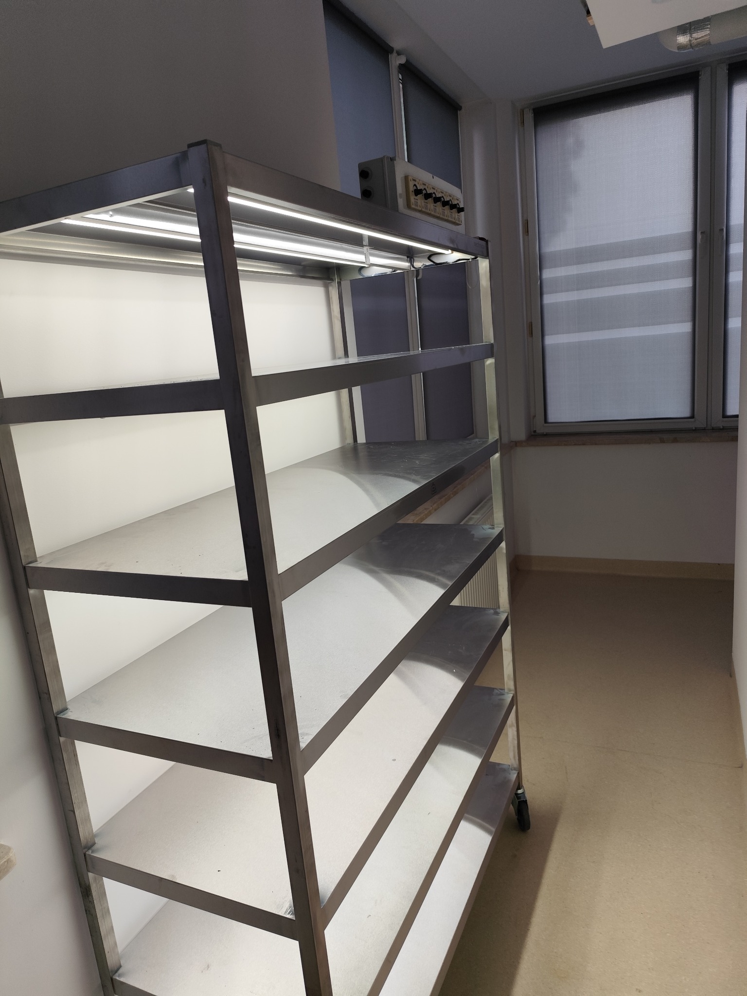 regały z oświetleniem