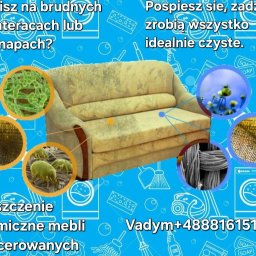 Odśwież swoje wnętrze z naszą profesjonalną usługą czyszczenia miękkiej tapicerki, materacy i dywanów!