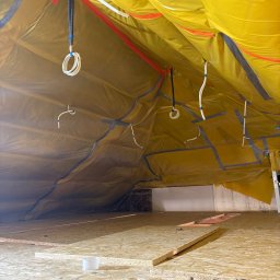 Poddasze w trakcie remontu