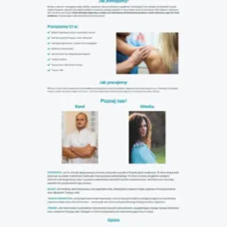 Strona internetowa firmy Active Body, oferującej osteopatię, masaż i terapię korekcyjną, z informacjami o metodach leczenia, zespole specjalistów i opiniami klientów.