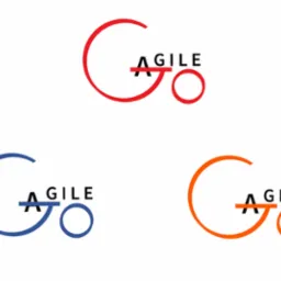 Przykładowe logo zaprojektowane dla firmy, w trzech wariantach kolorystycznych