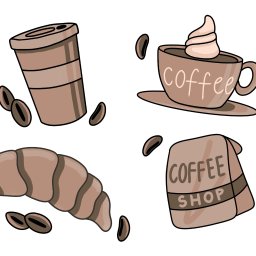 Przykładowy zestaw naklejek, zaprojektowany dla osoby prywatnej