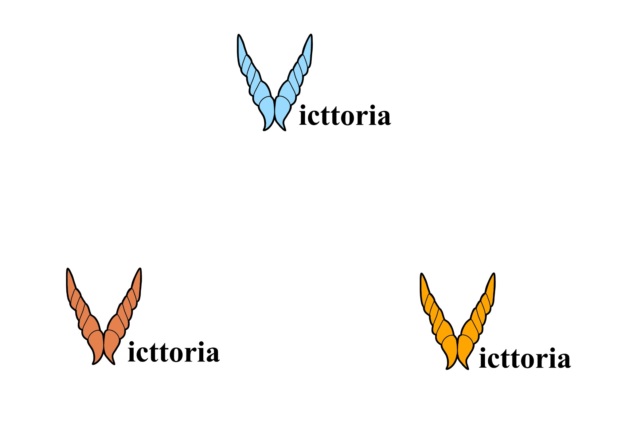 Przykładowe logo zaprojektowane dla osoby prywatnej, wynajmującej apartamenty nad morzem