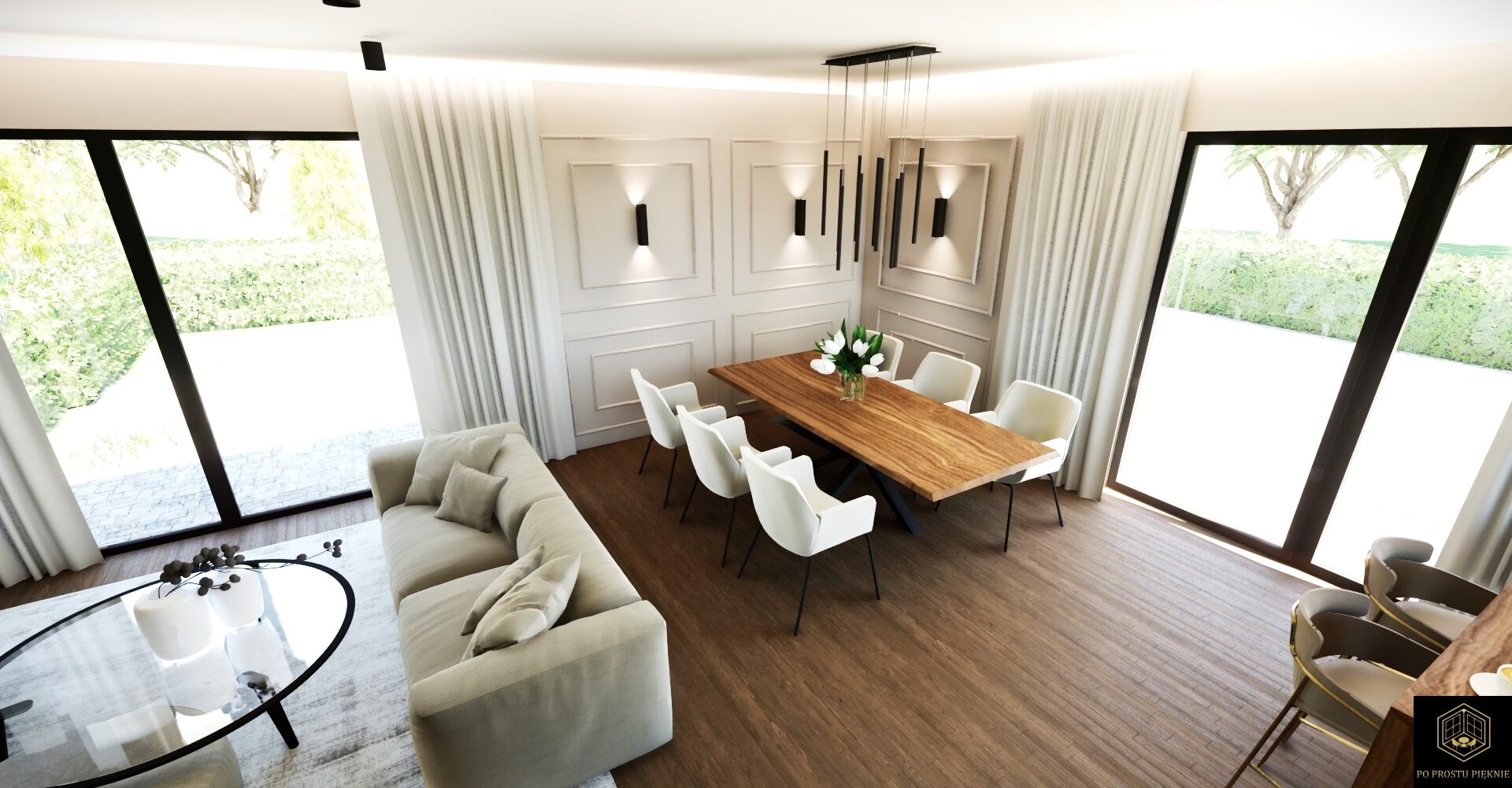 jadalnia ze stołem na 6 osób