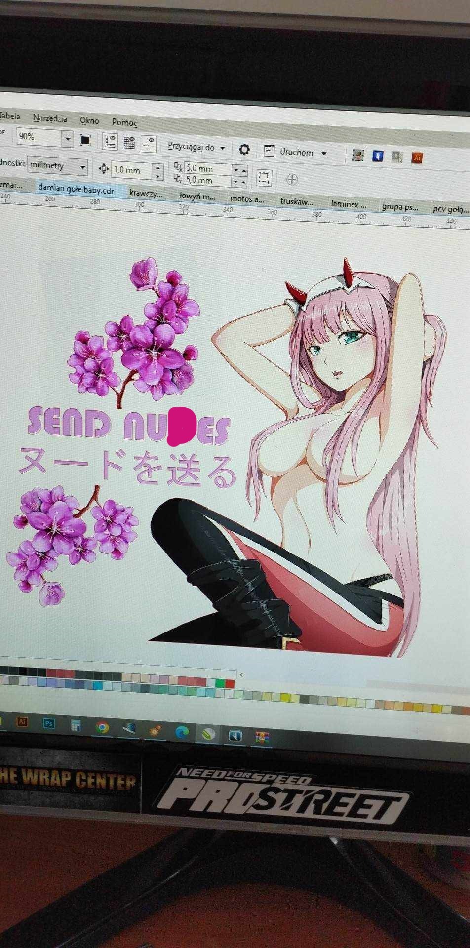 projekt naklejki na samochód