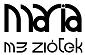 Logo firmy Maria Ziółek, specjalizującej się w elewacjach wentylowanych. Czarno-biały znak firmowy z nazwą firmy.