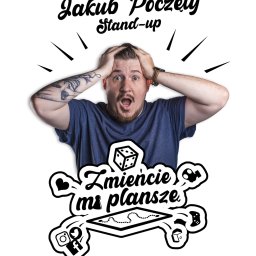 Projekt plakatu występów stand up'owych