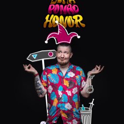 Projekt plakatu występów stand up'owych