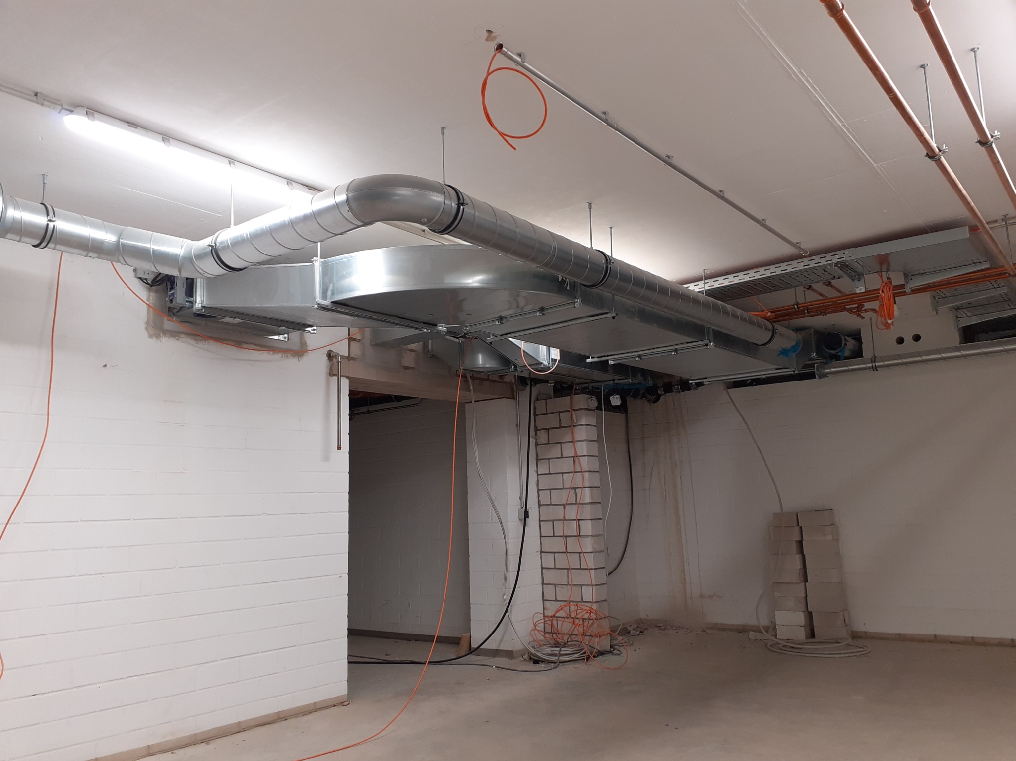 Wentylacje przemysłowe wykonane przez naszą firmę.