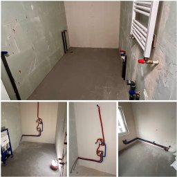 Paweł Łukasik SaniSafe Technika Grzewcza i Sanitarna - Przesunięcie punktów wod-kan, montaż zestawu baterii podtynkowych i stelaża WC