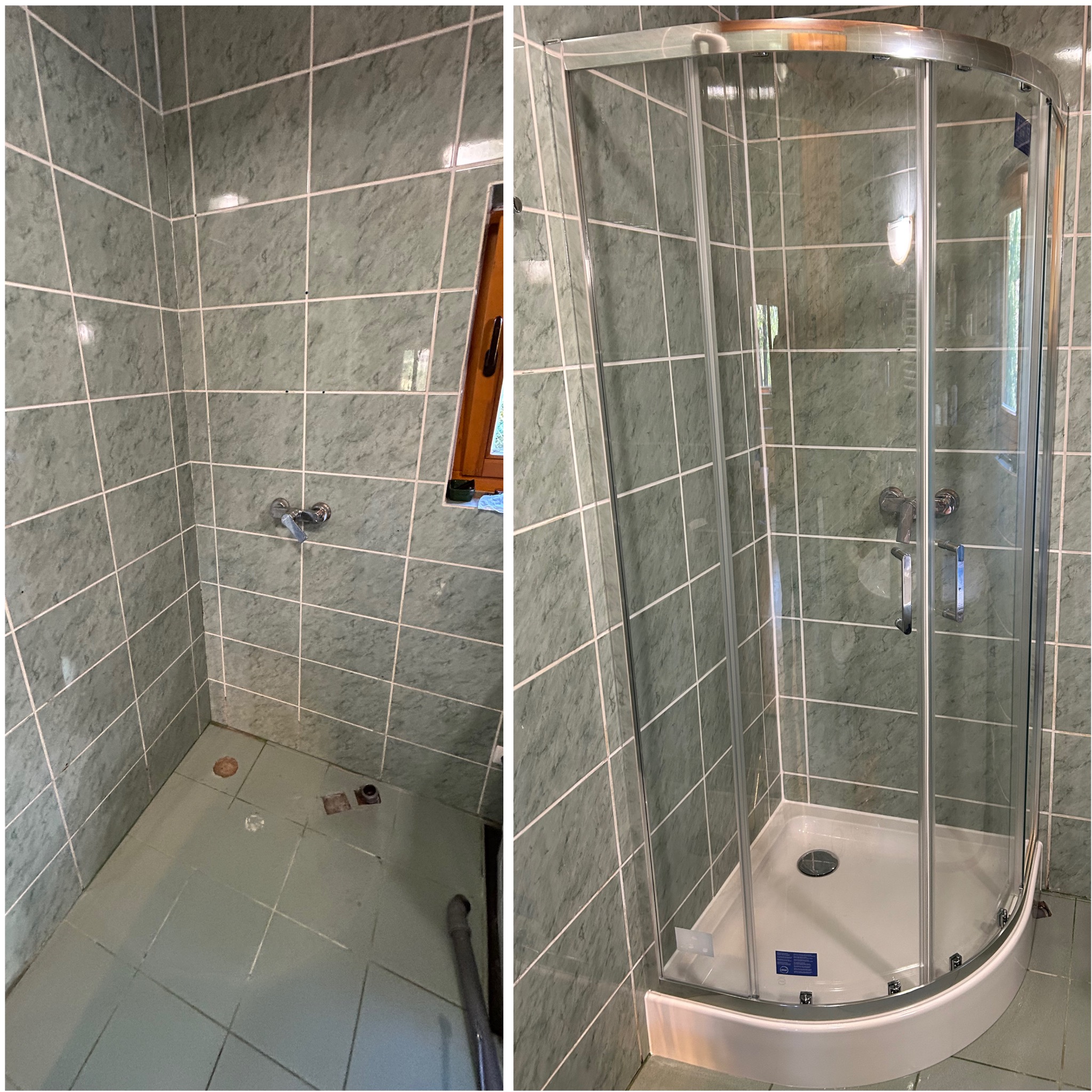 Wymiana kabiny z brodzikiem