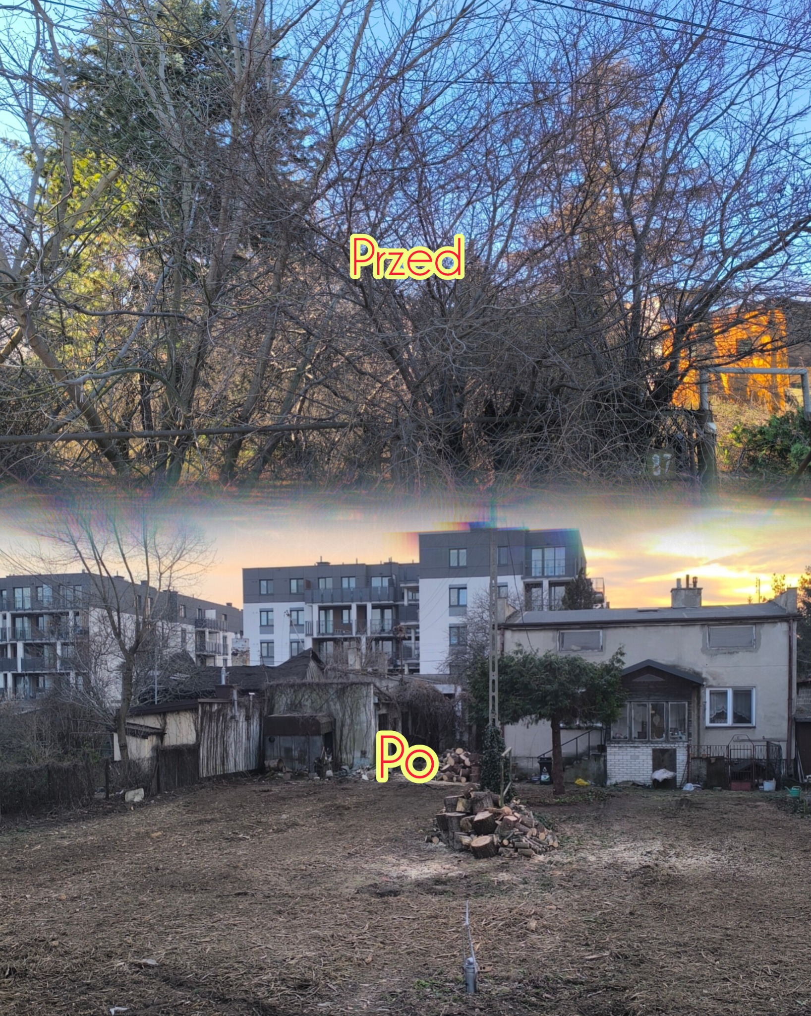 Czyszczenie działkę