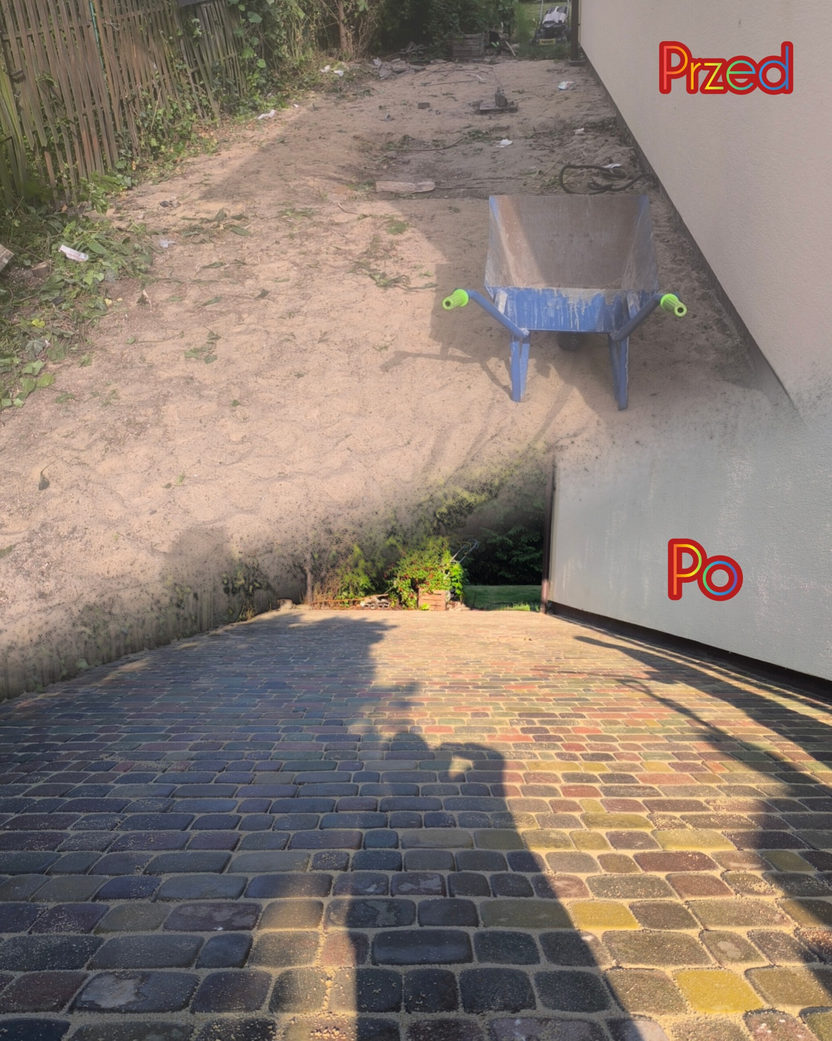 Kostka pod garaż blaszany