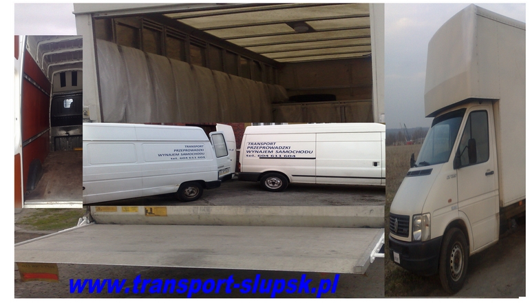 Przeprowadzki meblowozem z windą lub mniejszymi autami, Transport mienia i osób, Wynajem Samochodów