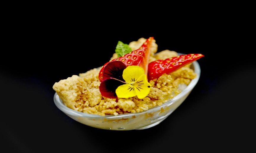 Kruszonka z jabłkami finger food Olimpiada Paryż 2024r.