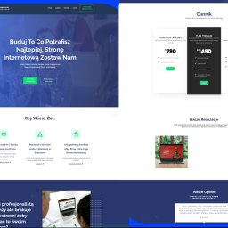 Karol Puk 28Company - Prezentacja strony internetowej firmy budowlanej z cennikiem, realizacjami i opiniami klientów, widoczna na ekranie komputera