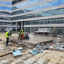 OPTIMAL Zaryna Lohvin - Cięcie płyty betonowej o grubości 40cm