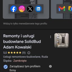 SolidBud Adam Kowalski - Gładzie Bezpyłowe Ruda Śląska