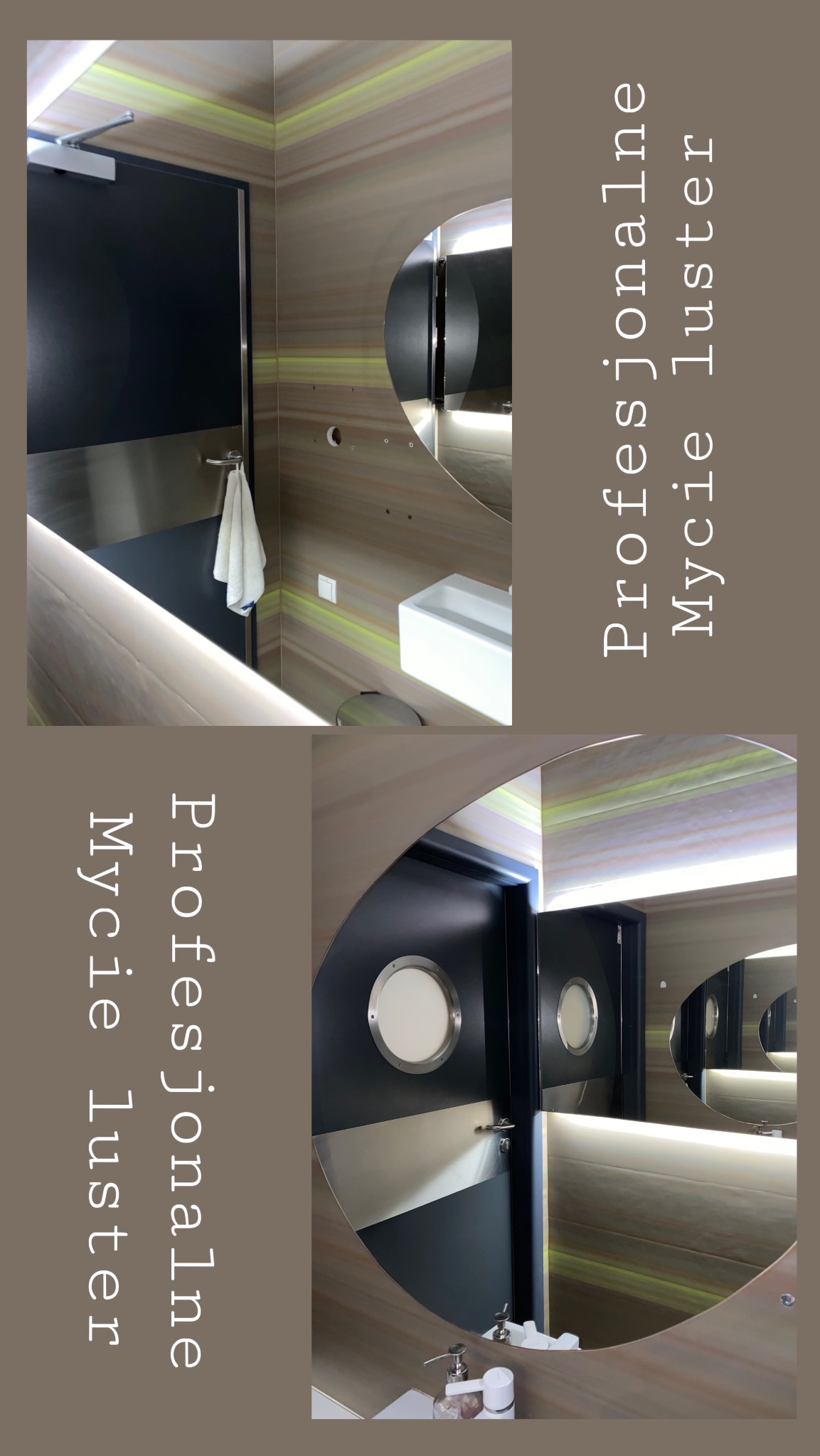 Czyste lustra i okna to wizytówka każdej przestrzeni. Bez smug, zacieków i pyłków, tylko krystaliczna przejrzystość.