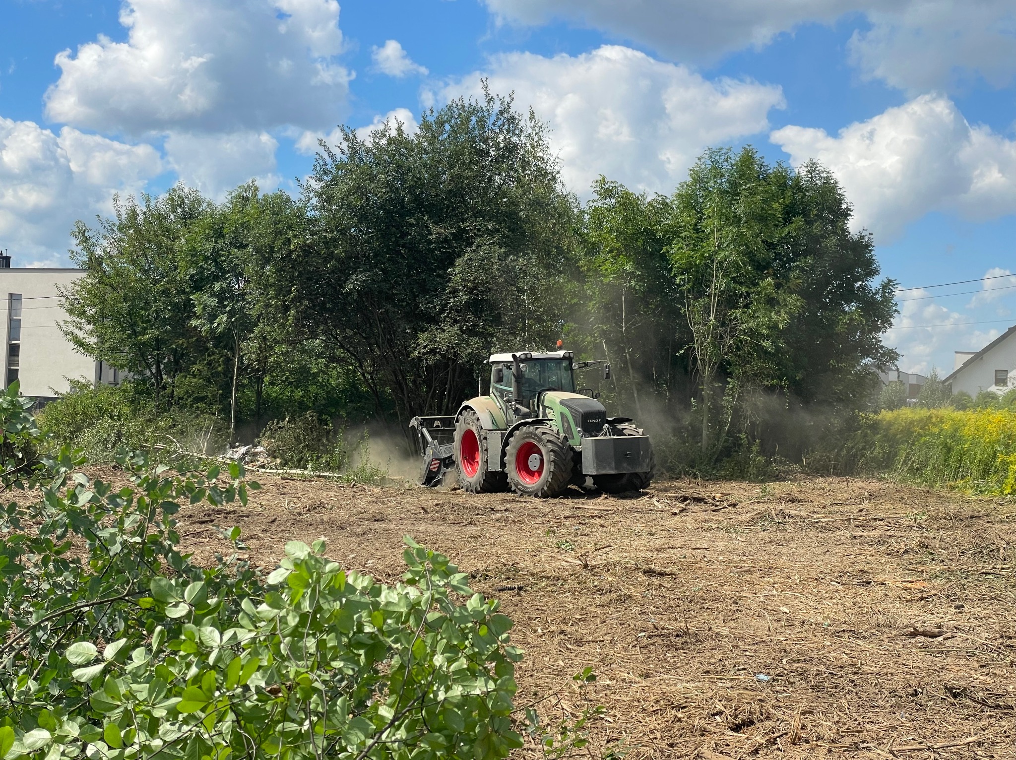 Mulczowanie, karczowanie działek