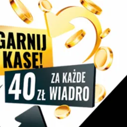 Promocja na silikonowe tynki Atlas Gemini RS: mężczyzna trzyma trzy pomarańczowe wiadra z produktem, obok grafika z informacją o promocji 'Zgarnij kasę! 40 zł za każde wiadro' oraz kupon promocyjny...