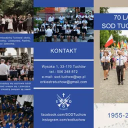 Ulotka składana z okazji roku jubileuszowego SOD Tuchów