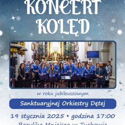 Plakat na koncert kolęd 2025 dla SOD Tuchów